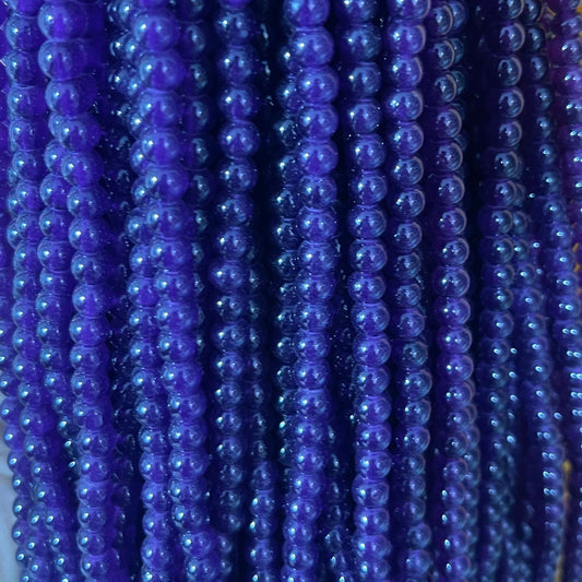 Plane glass beads 6mm