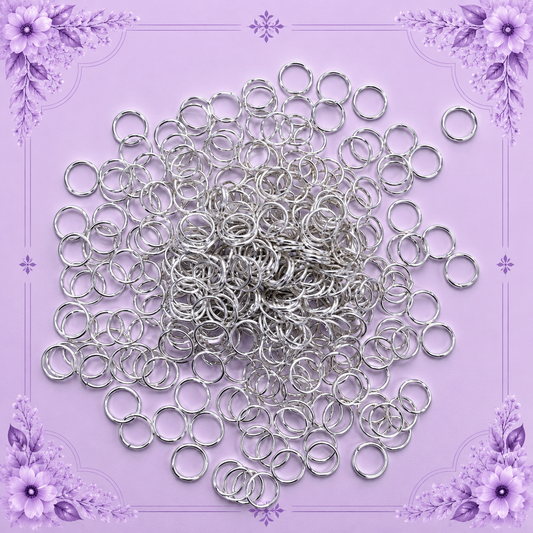 Silver-Plated Jump Rings for Jewelry Making