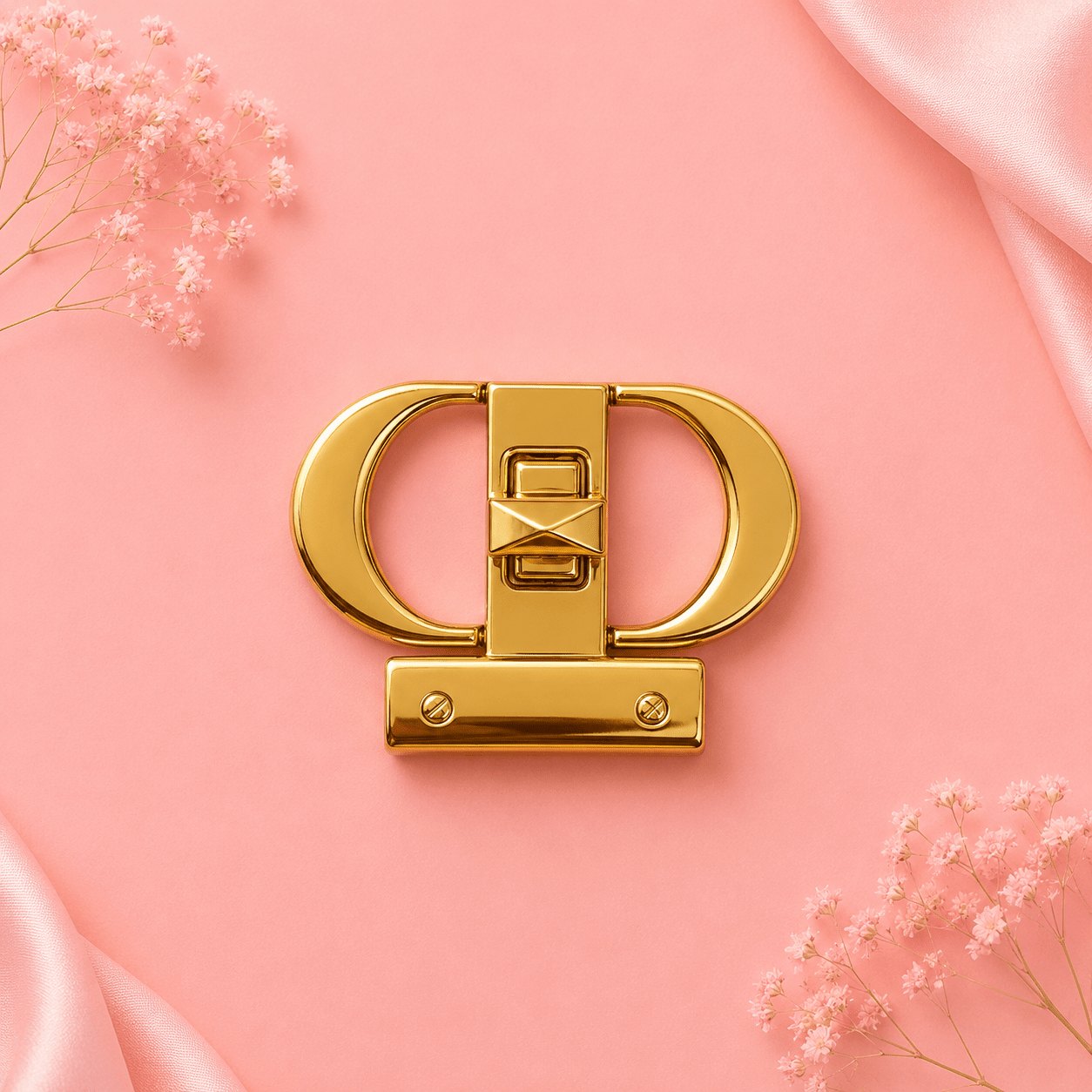 Gold Twist Lock for Bags