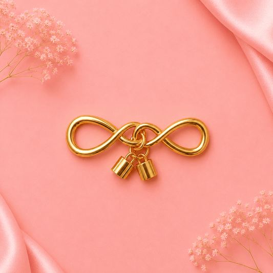 Gold Infinity Bag Connector Charm