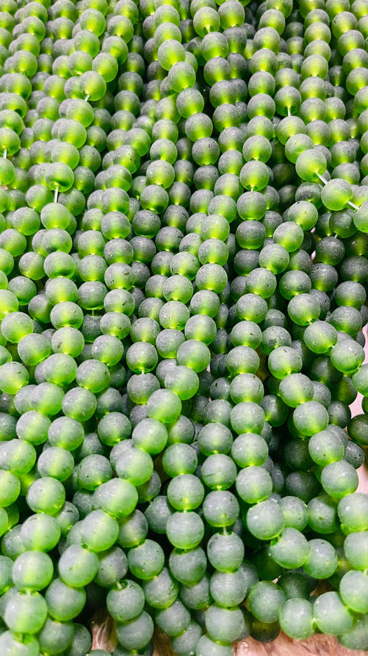 Mate glass beads 8mm
