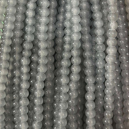 Plane glass beads 6mm
