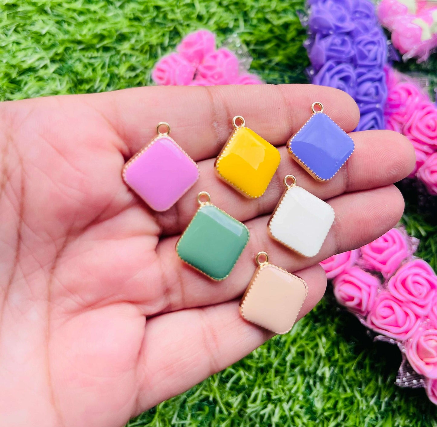 Charms 3d pendant 6 pcs