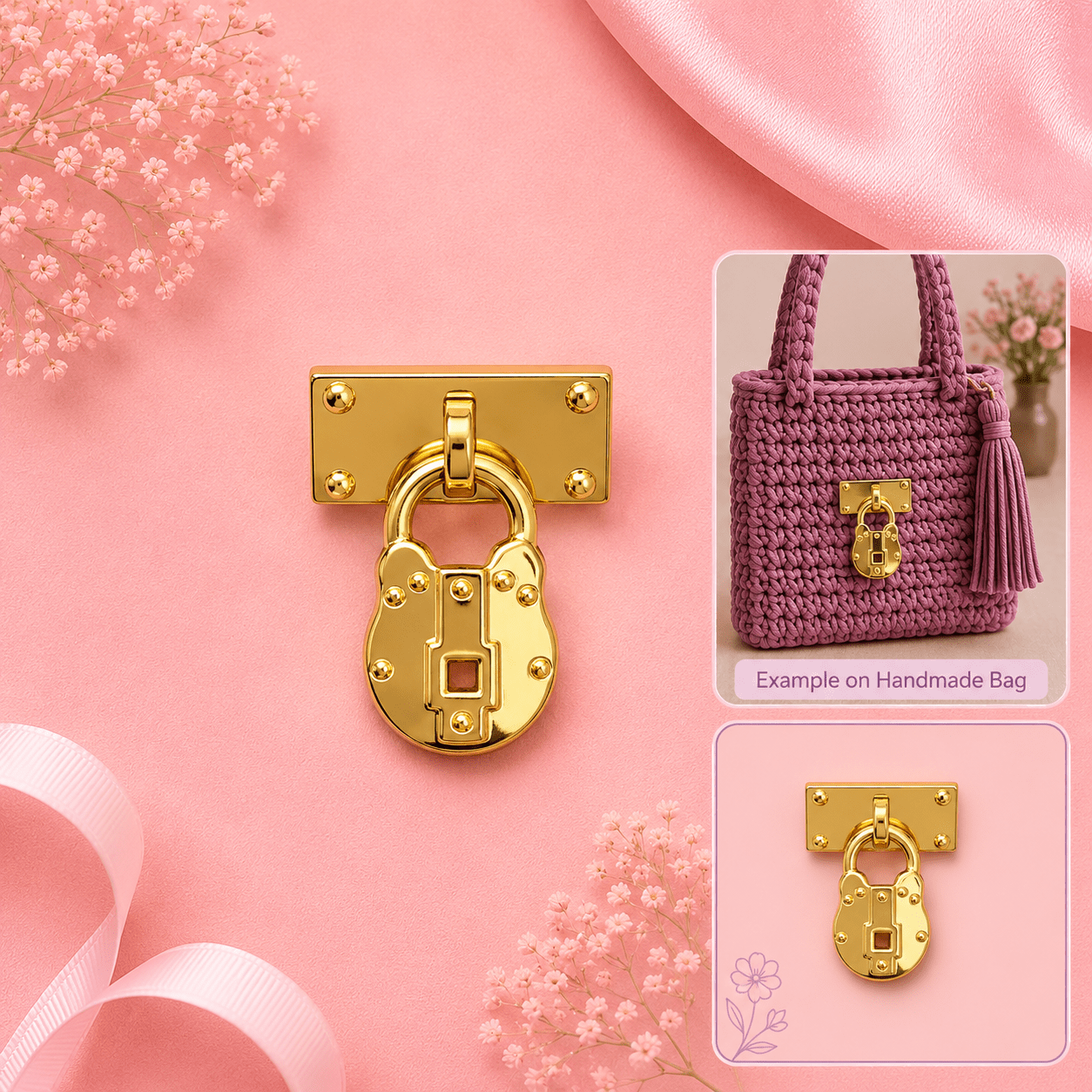 padlock-shaped handle connector