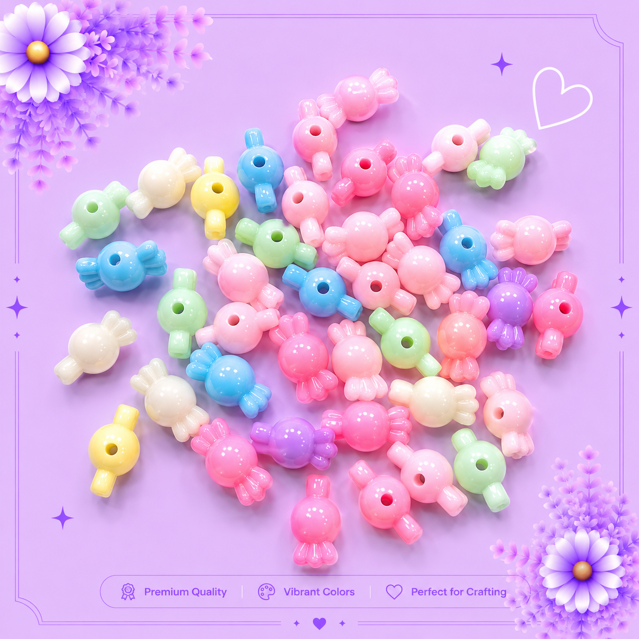 Pastel Candy Craft Beads