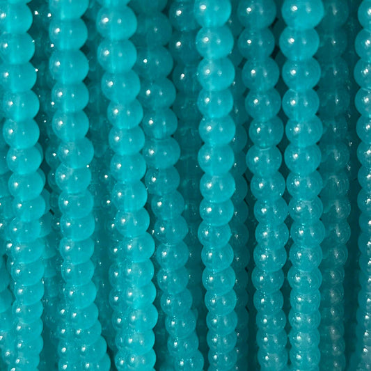 Plane glass beads 6mm