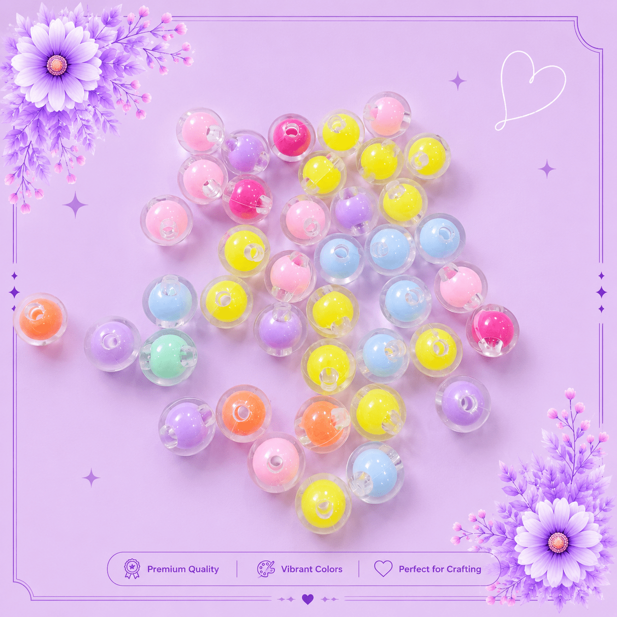 Round Bubble Beads