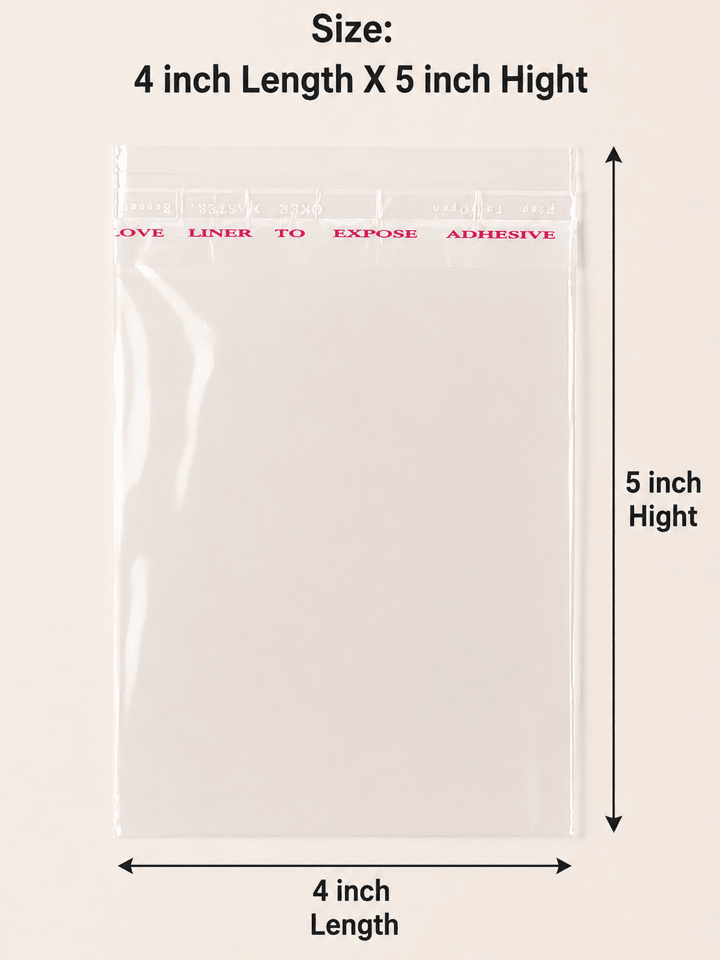 4x5 inch Packaging Pouch