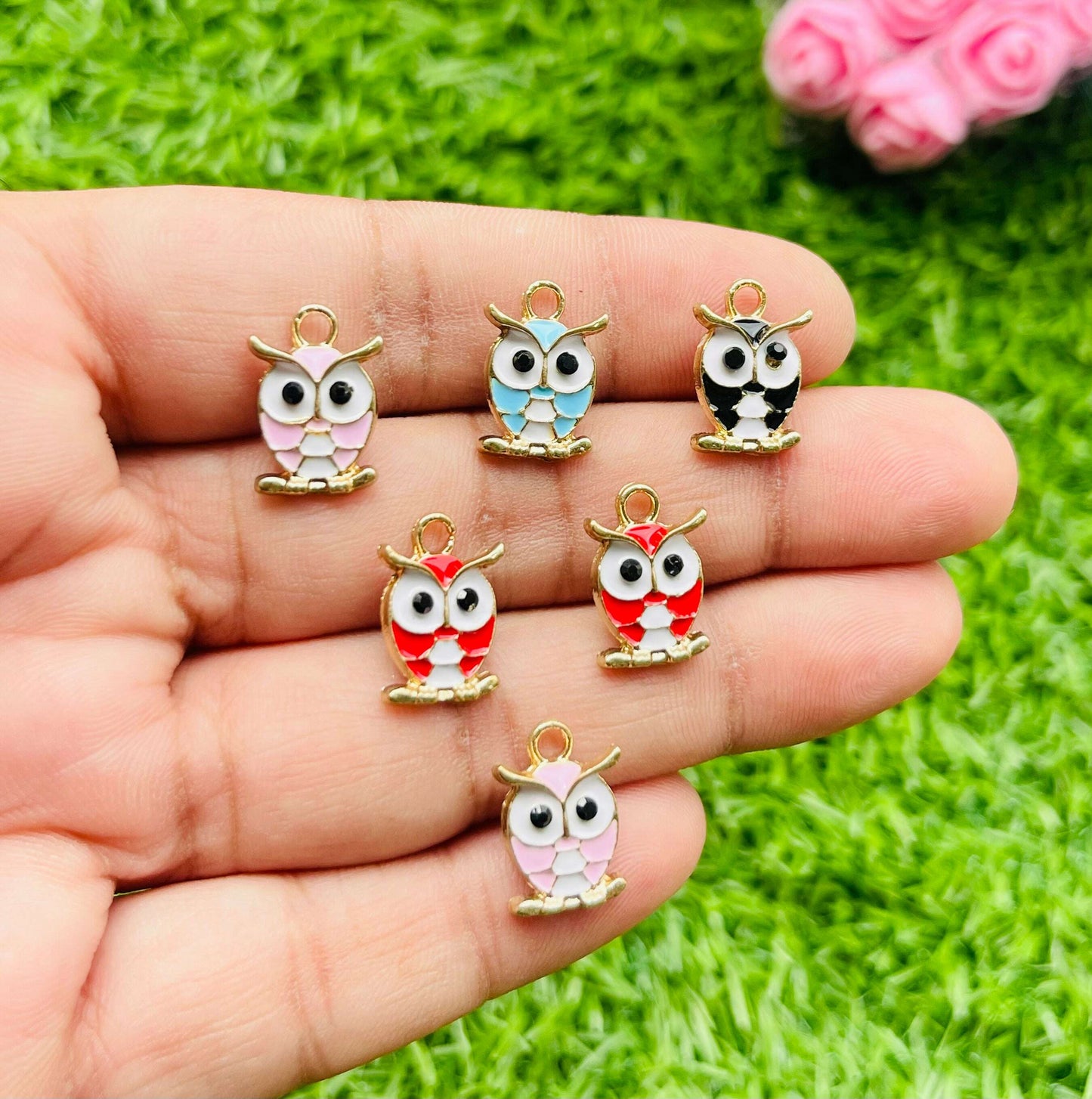 Charms 3d pendant 6 pcs