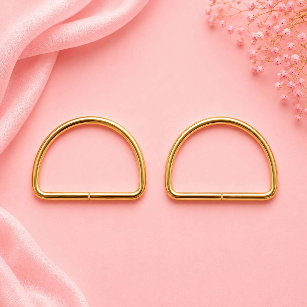Gold Metal D Handle (5 Inch) – 1 Pair