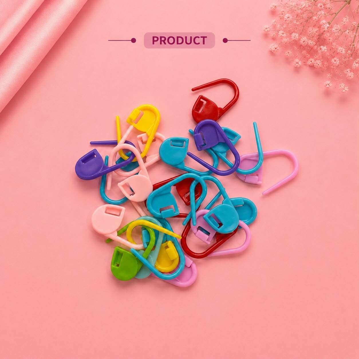 Colorful Locking Stitch Markers (24 PCS)