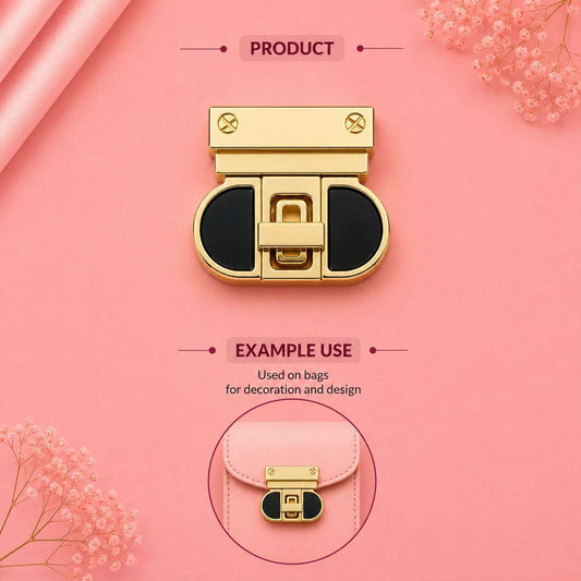 Luxury Gold Twist Lock for Handbags