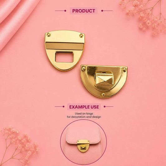 Luxury Gold Push Lock Clasp