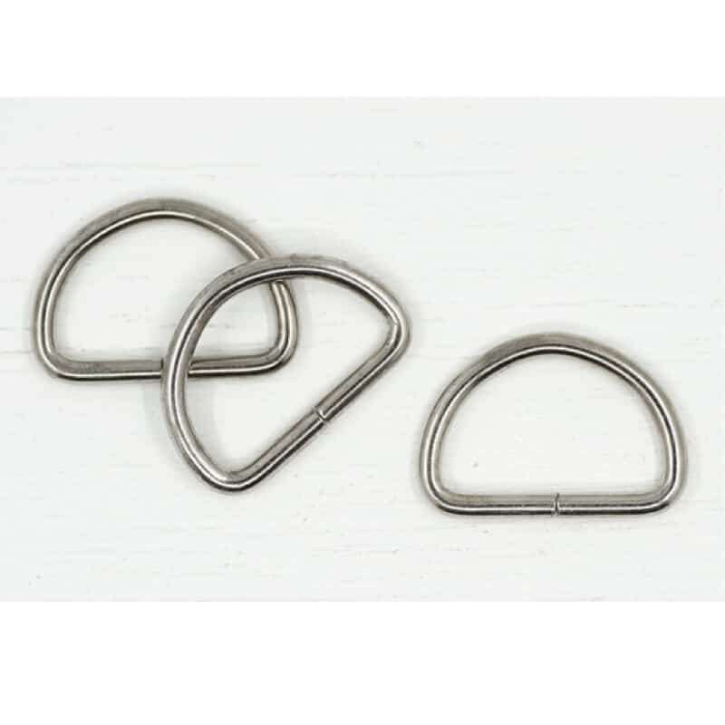 Silver D Hooks 1 pair