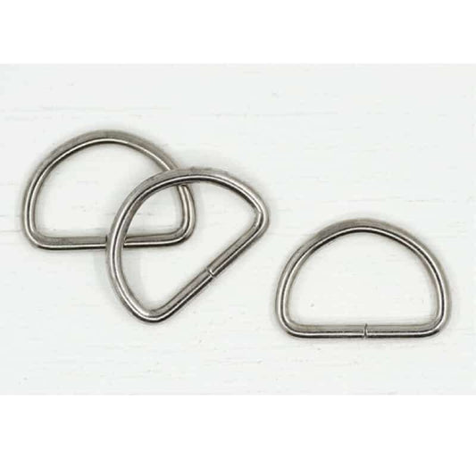 Silver D Hooks 1 pair